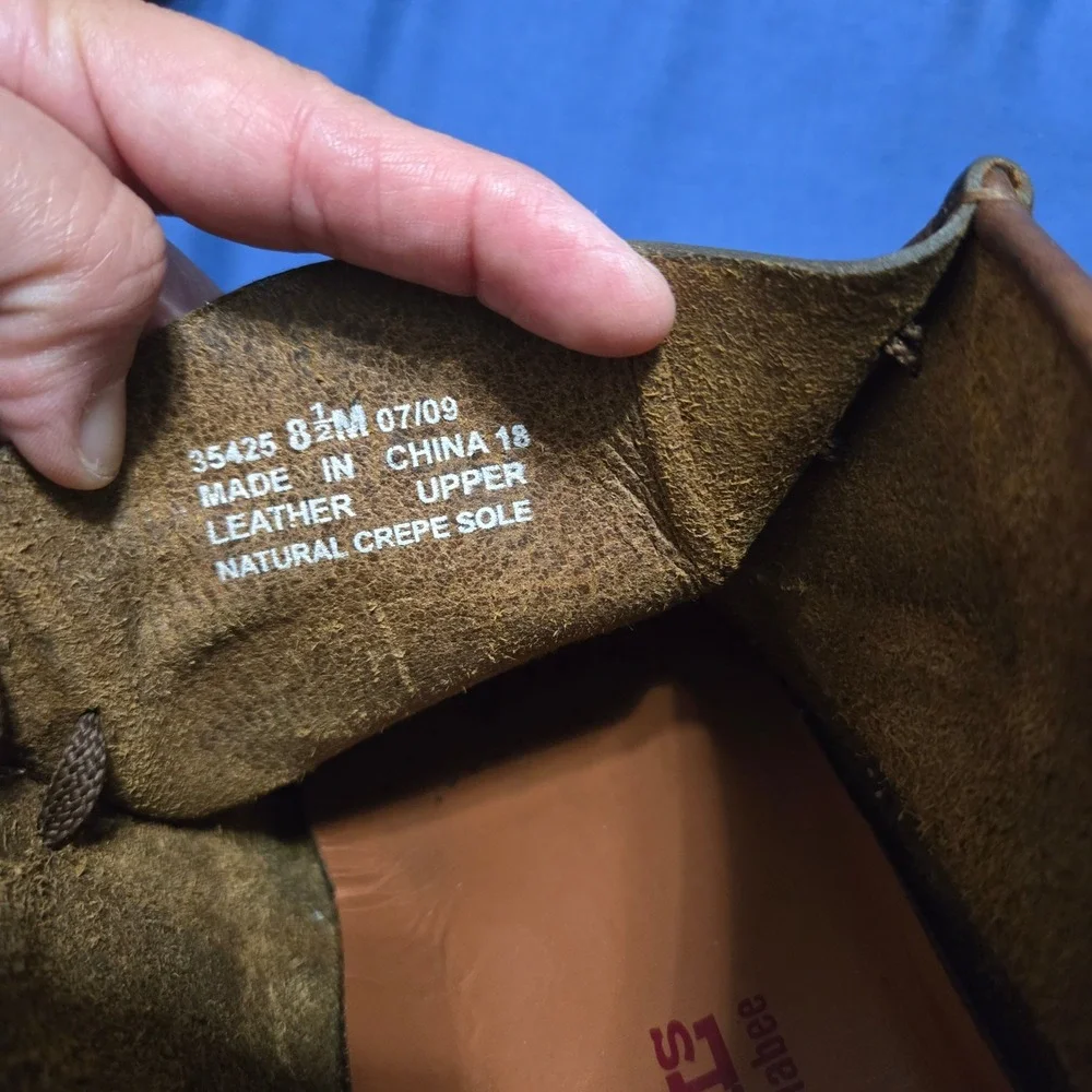 Clarks whipstitch detailing